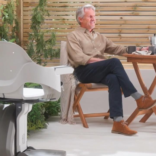 AccessBDD HomeGlide Outdoor stair lift San Francisco Bay Area